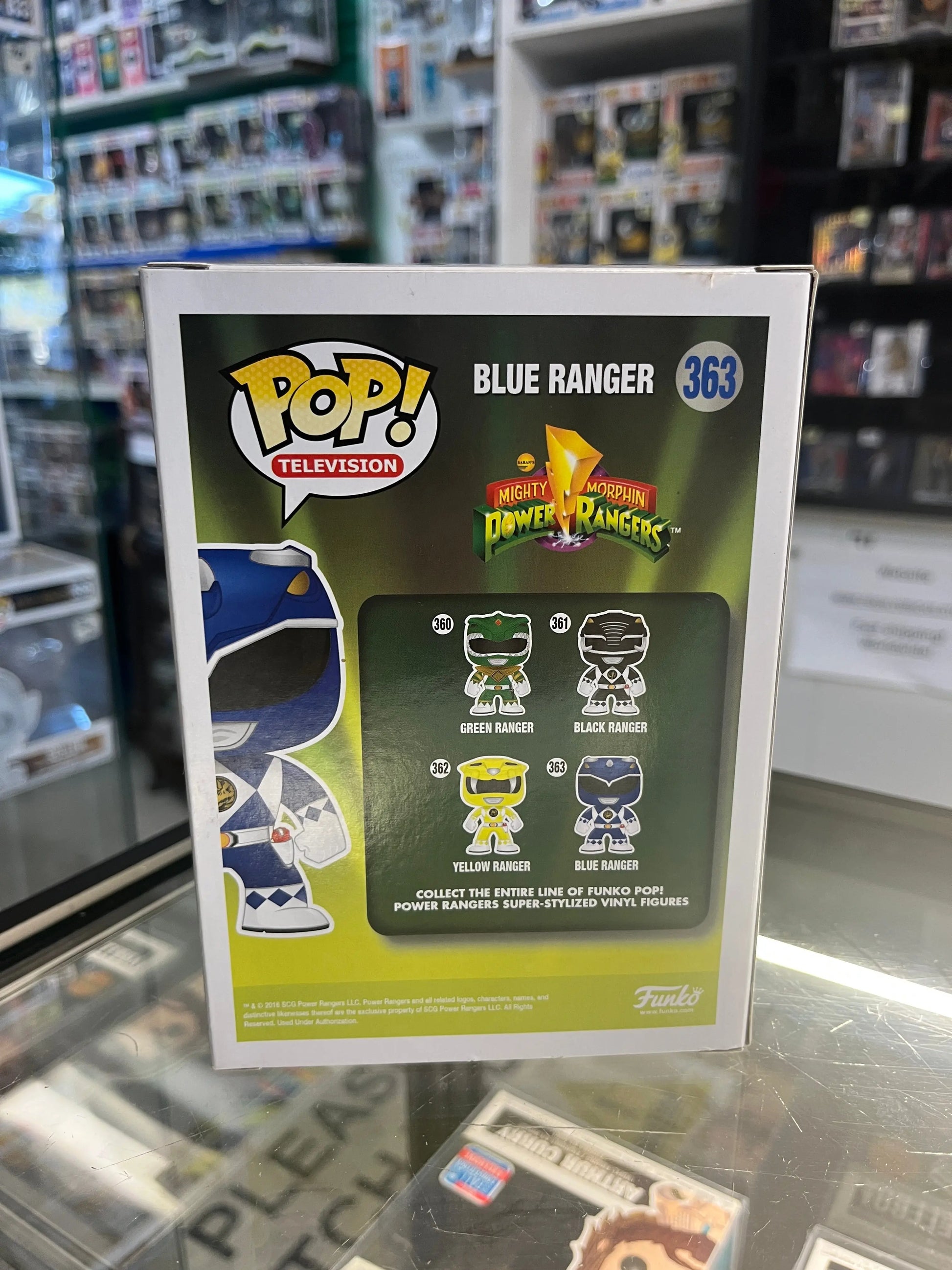 Funko Pop! TV Vinyl: Mighty Morphin Power Rangers - Blue Ranger #363 FRENLY BRICKS - Open 7 Days