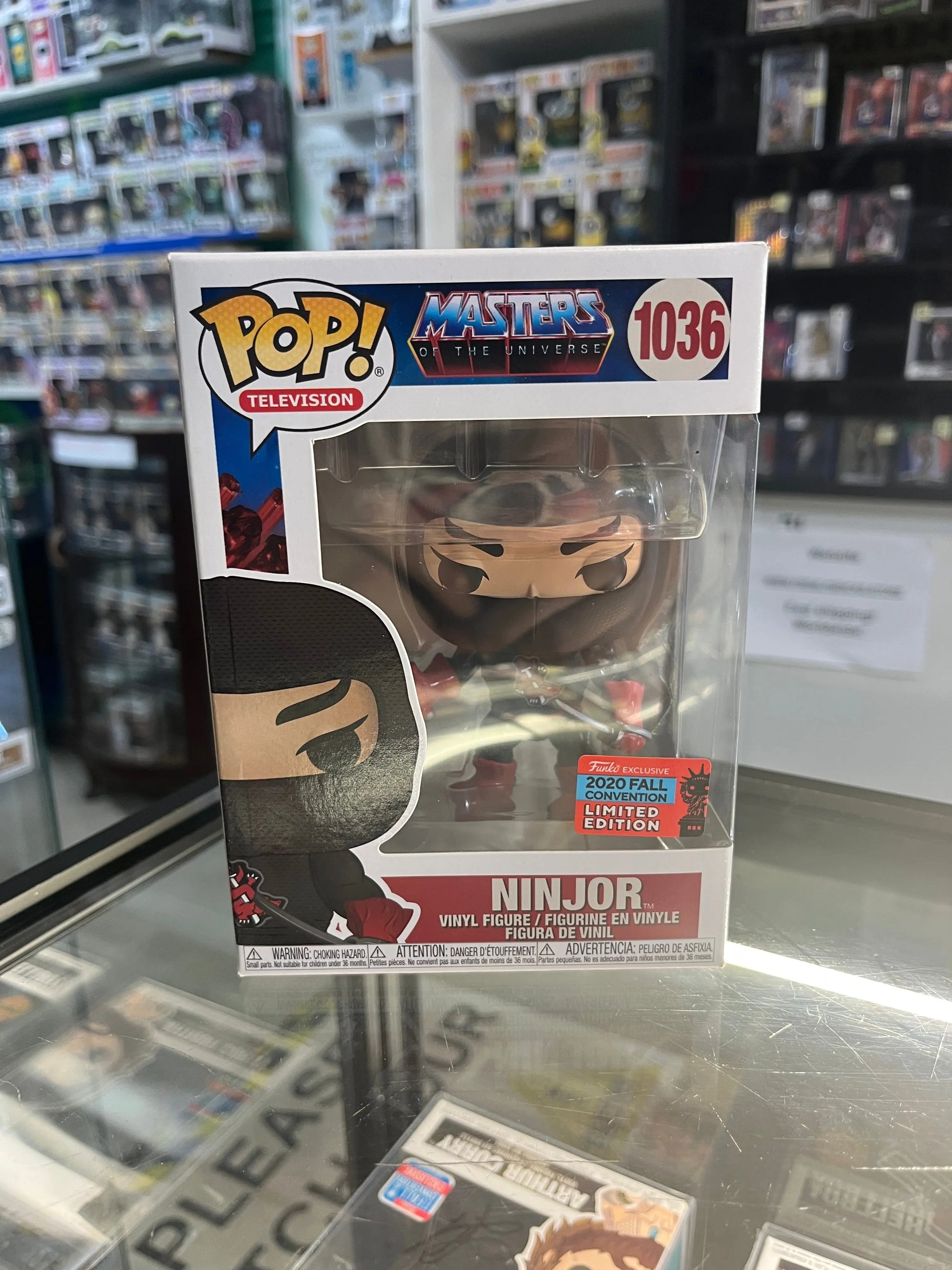 Funko Pop! Masters of the Universe - Ninjor - Toy NYCC 2020 - #1036 FRENLY BRICKS - Open 7 Days