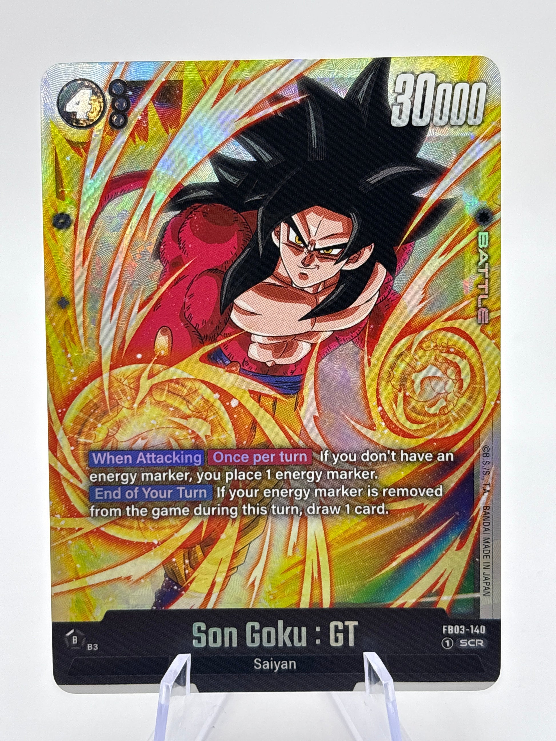 Dragon Ball Super Fusion World - Son Goku : GT FB03-140 SCR FRENLY BRICKS - Open 7 Days