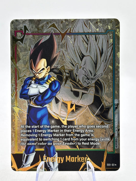 Dragon Ball Super Fusion World - Energy Marker E01-02 Promo Vegeta FRENLY BRICKS - Open 7 Days
