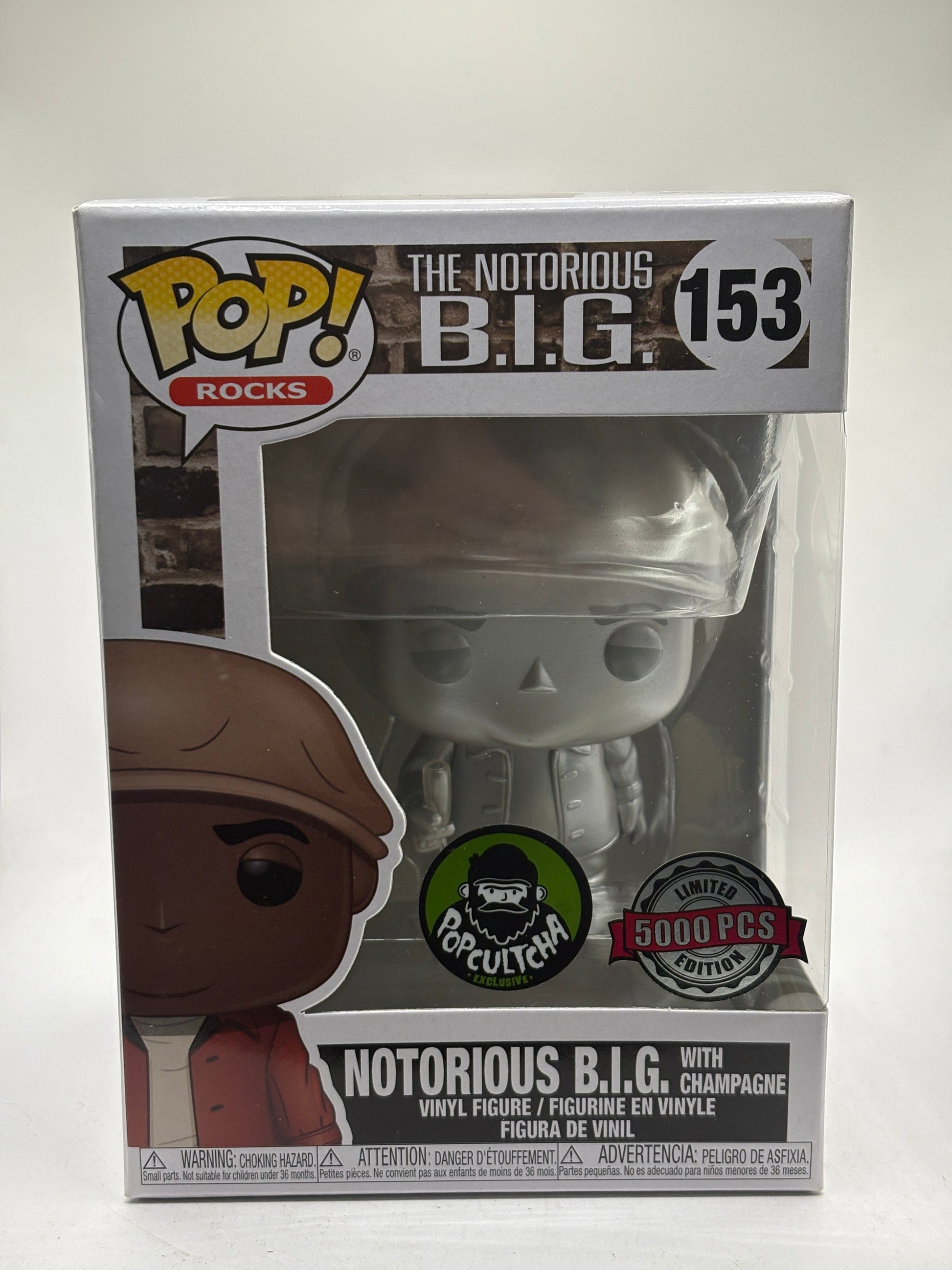 Funko POP! Rocks The Notorious B.I.G #153 Notorious BIG with Champagne 5000 Pcs FRENLY BRICKS - Open 7 Days