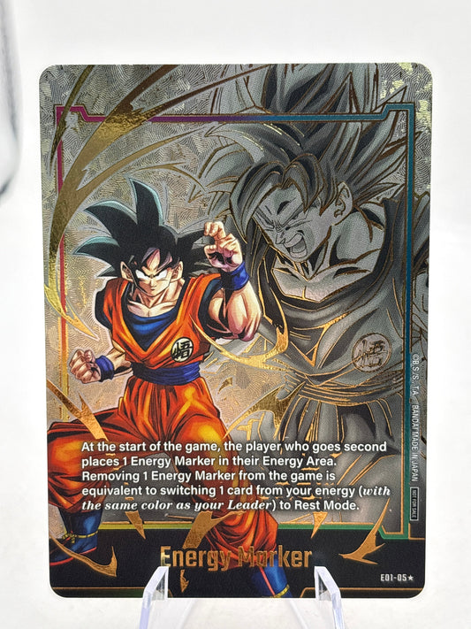Dragon Ball Super Fusion World - Energy Marker E01-05 Promo Son Goku FRENLY BRICKS - Open 7 Days