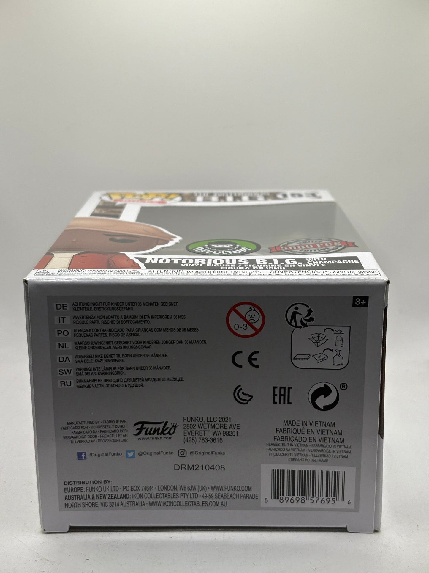 Funko POP! Rocks The Notorious B.I.G #153 Notorious BIG with Champagne 5000 Pcs FRENLY BRICKS - Open 7 Days