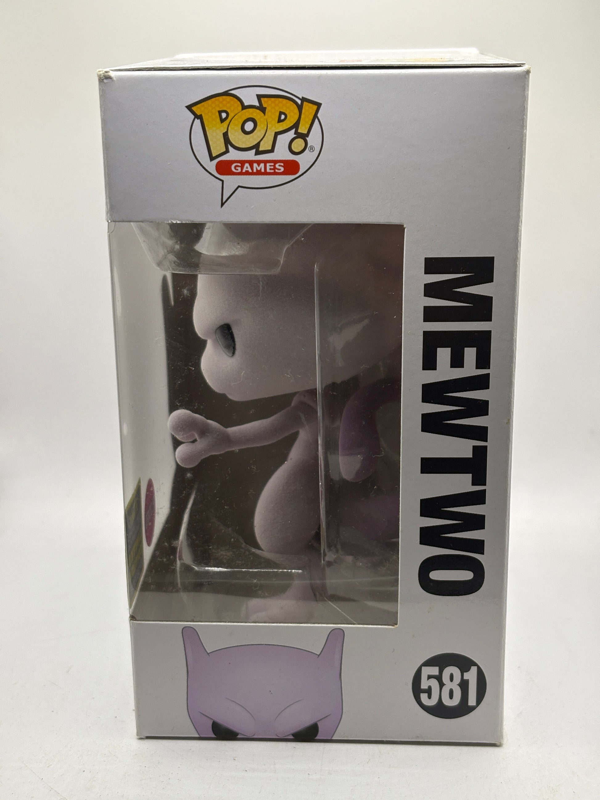 Funko POP! Games Pokemon #581 Mewtwo Flocked 2020 Summer Con Limited