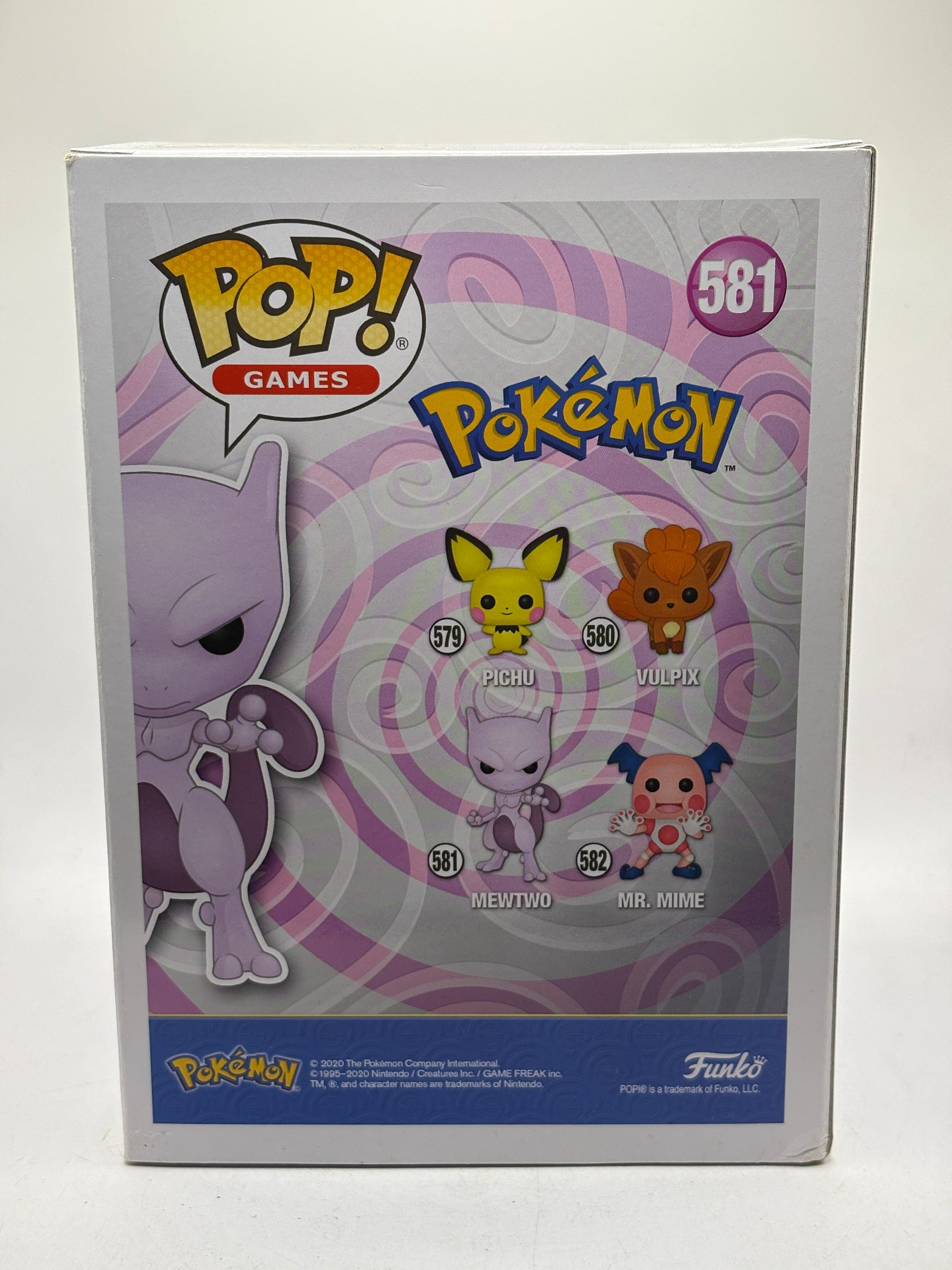 Funko POP! Games Pokemon #581 Mewtwo Flocked 2020 Summer Con Limited