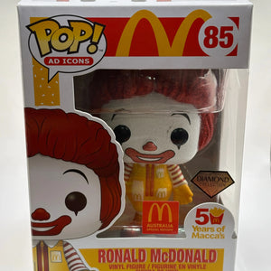 Funko POP! Ad Icons Mcdonalds #85 Ronald Mcdonald Diamond Australia SE FRENLY BRICKS - Open 7 Days