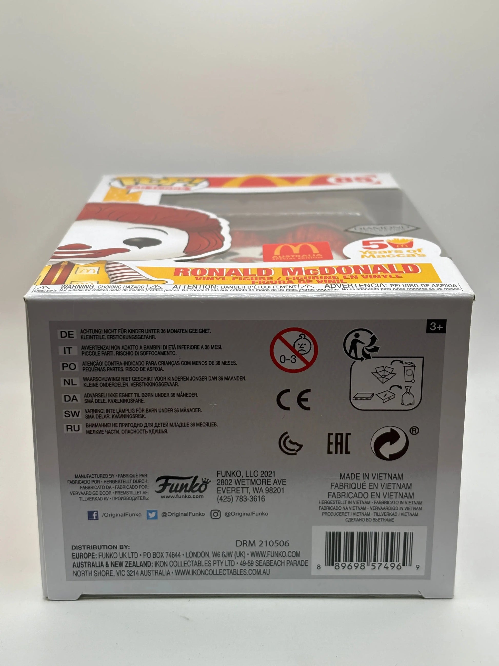 Funko POP! Ad Icons Mcdonalds #85 Ronald Mcdonald Diamond Australia SE FRENLY BRICKS - Open 7 Days