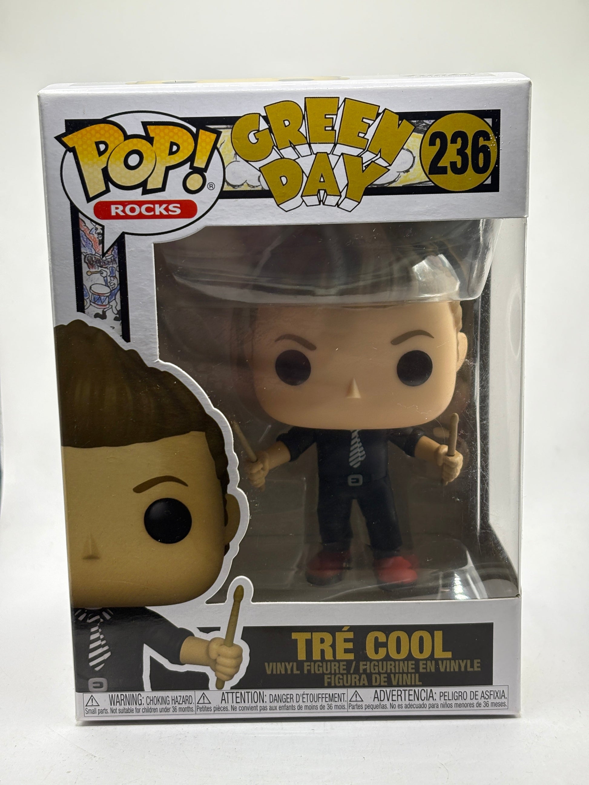 Funko POP! Rocks Green Day #236 Tre Cool Vinyl Figure FRENLY BRICKS - Open 7 Days