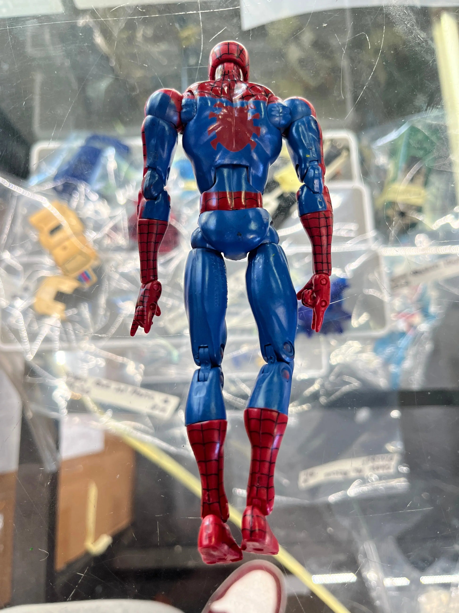 2003 Toy Biz Spider-Man SUPER Poseable Figure 6" FRENLY BRICKS - Open 7 Days
