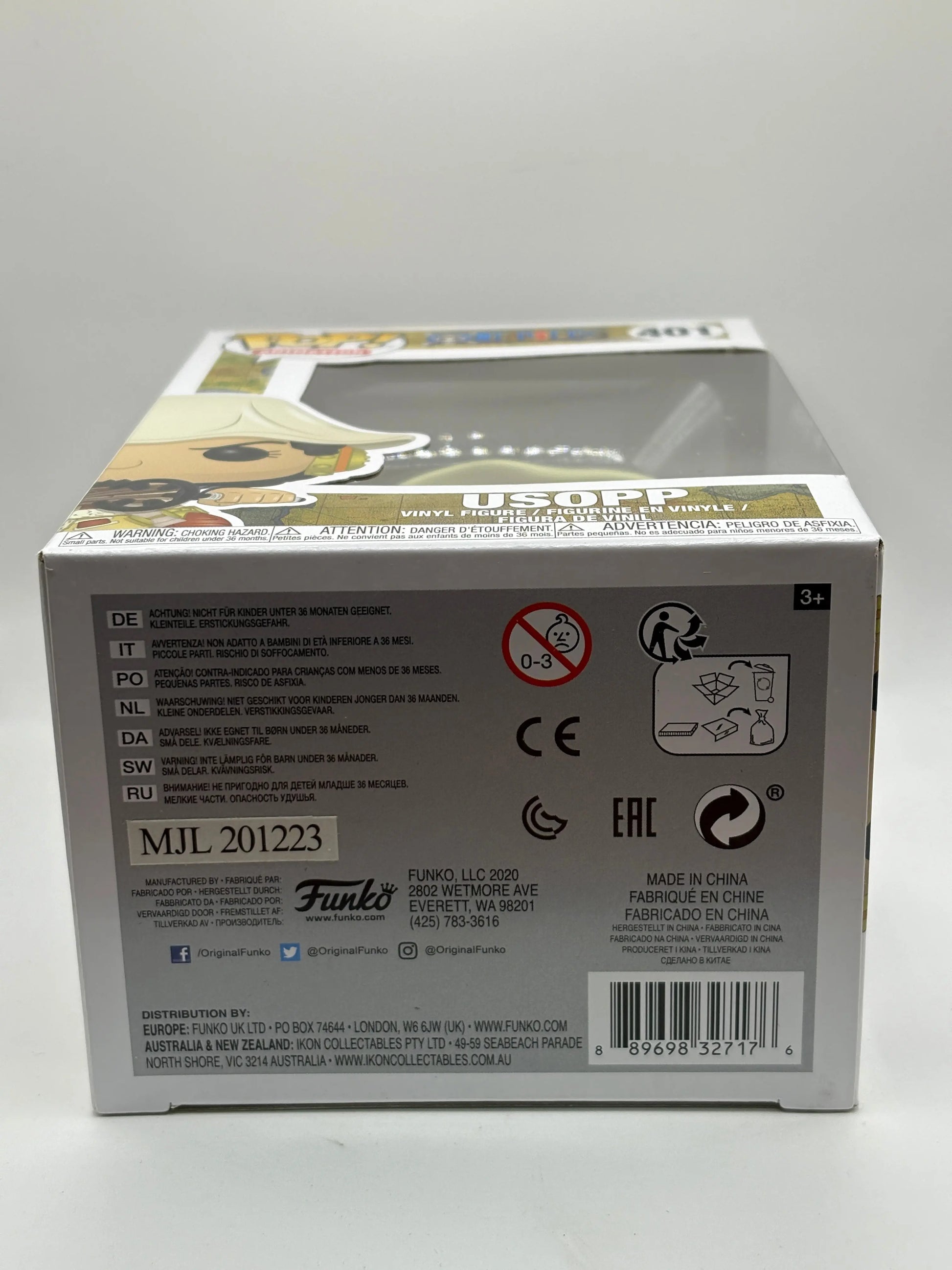 Funko POP! Animation One Piece #401 Usopp BNIB FRENLY BRICKS - Open 7 Days