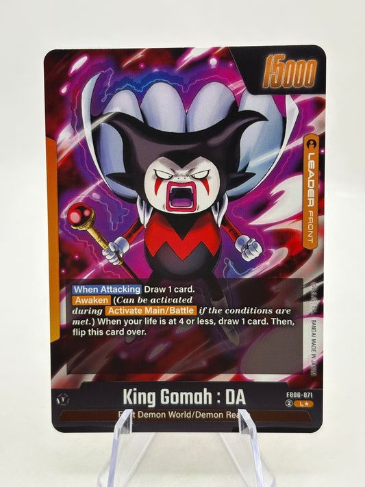 Dragon Ball Super Fusion World - King Gomah : DA FB06-071 Leader Alt Art FRENLY BRICKS - Open 7 Days