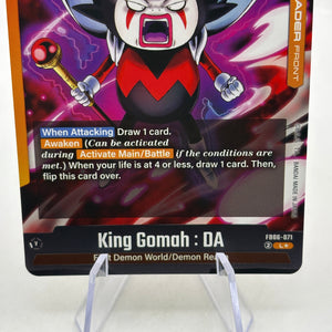 Dragon Ball Super Fusion World - King Gomah : DA FB06-071 Leader Alt Art FRENLY BRICKS - Open 7 Days