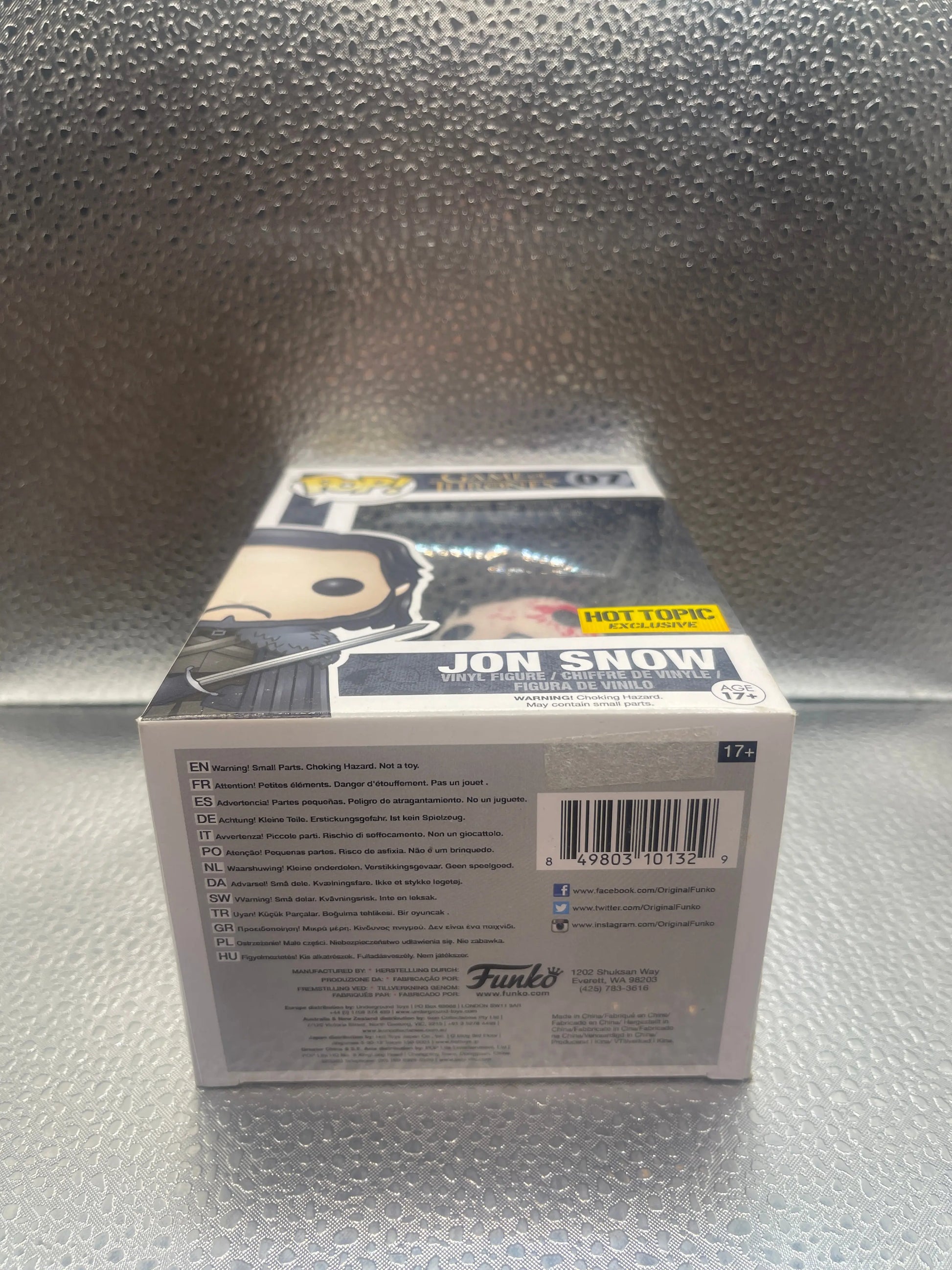 Funko POP! Game Of Thrones Bloody Jon Snow Hot Topic Exclusive #07 FRENLY BRICKS - Open 7 Days