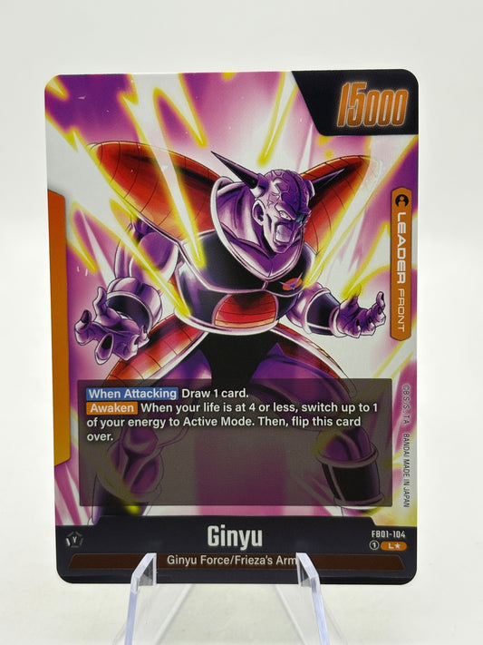 Dragon Ball Super Fusion World - Ginyu FB01-104 Leader Alternate Art FRENLY BRICKS - Open 7 Days