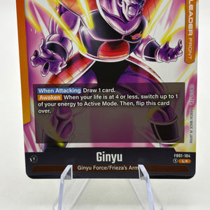 Dragon Ball Super Fusion World - Ginyu FB01-104 Leader Alternate Art FRENLY BRICKS - Open 7 Days