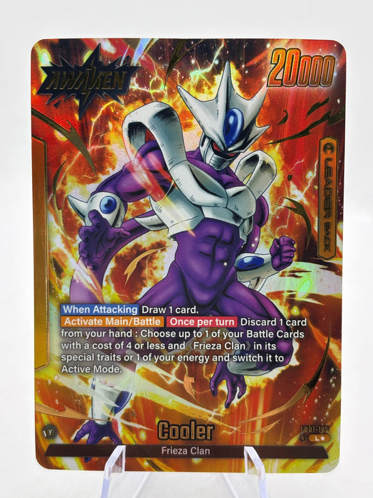 Dragon Ball Super Fusion World - Cooler FB01-105 Leader Alt Art FRENLY BRICKS - Open 7 Days