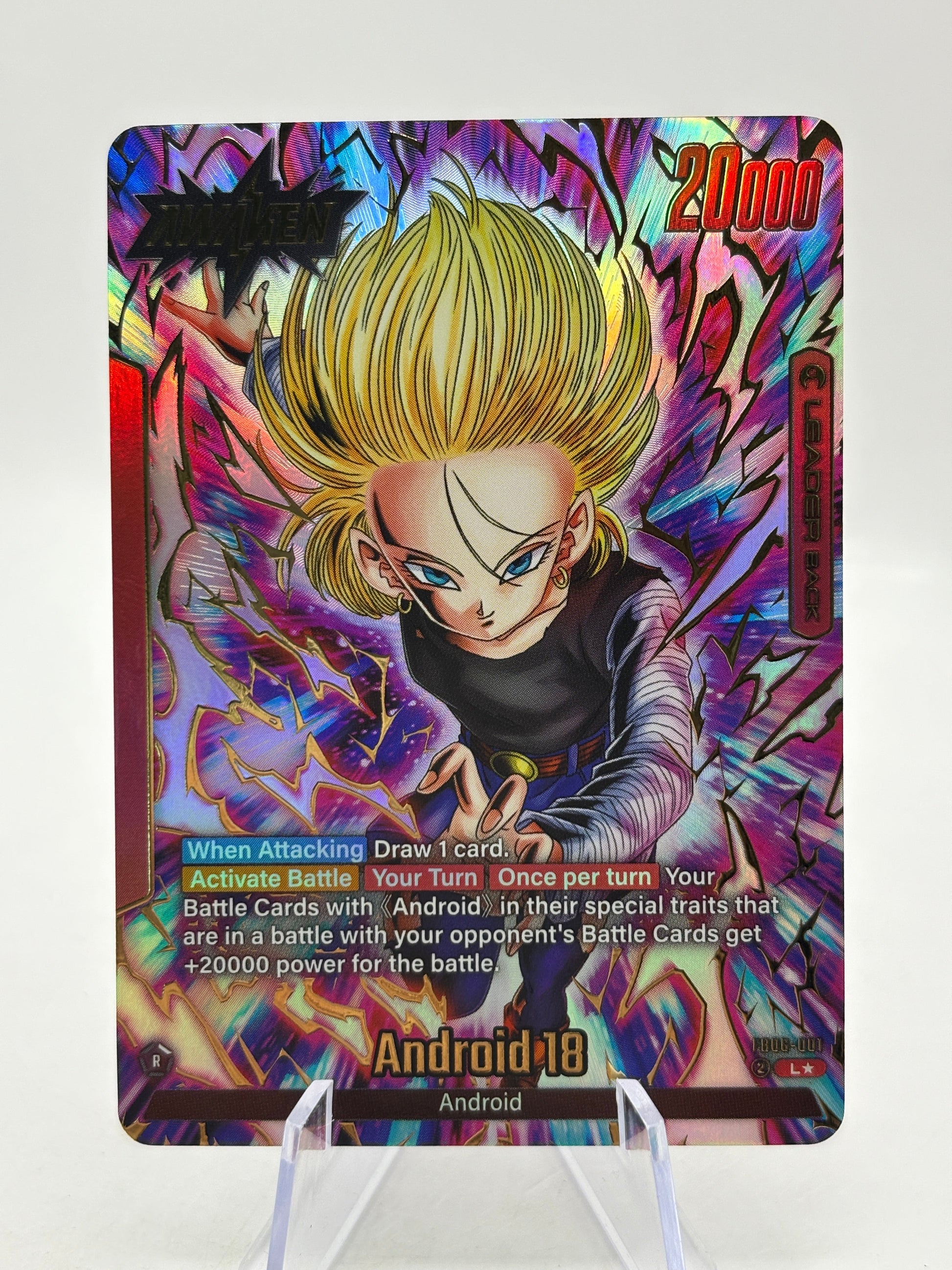 Dragon Ball Super Fusion World - Android 18 FB06-001 Leader Alt Art FRENLY BRICKS - Open 7 Days