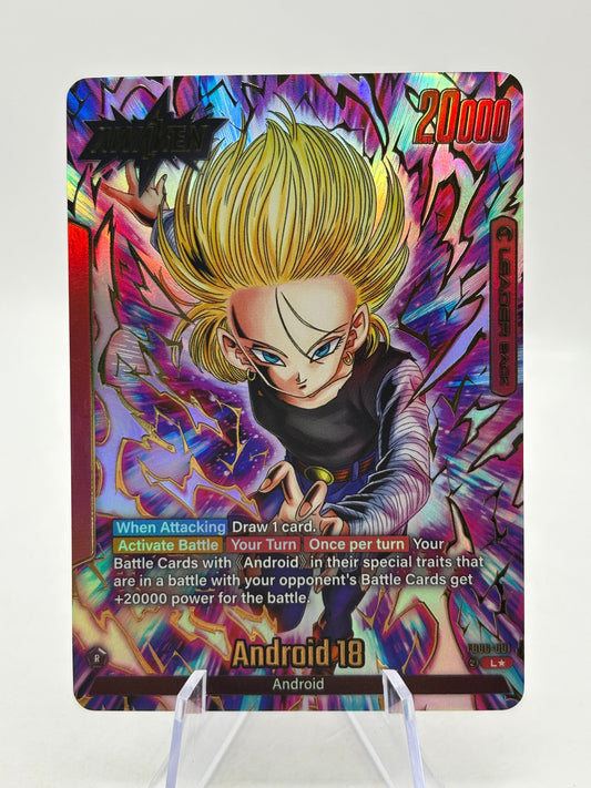 Dragon Ball Super Fusion World - Android 18 FB06-001 Leader Alt Art FRENLY BRICKS - Open 7 Days