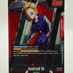 Dragon Ball Super Fusion World - Android 18 FB06-001 Leader Alt Art FRENLY BRICKS - Open 7 Days