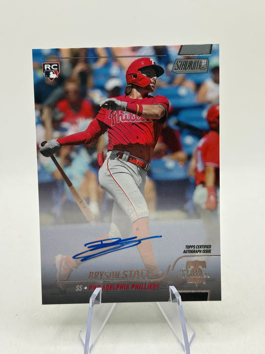 2022 Stadium Club MLB Bryson Scott Rookie Auto SCBA-STOT NM