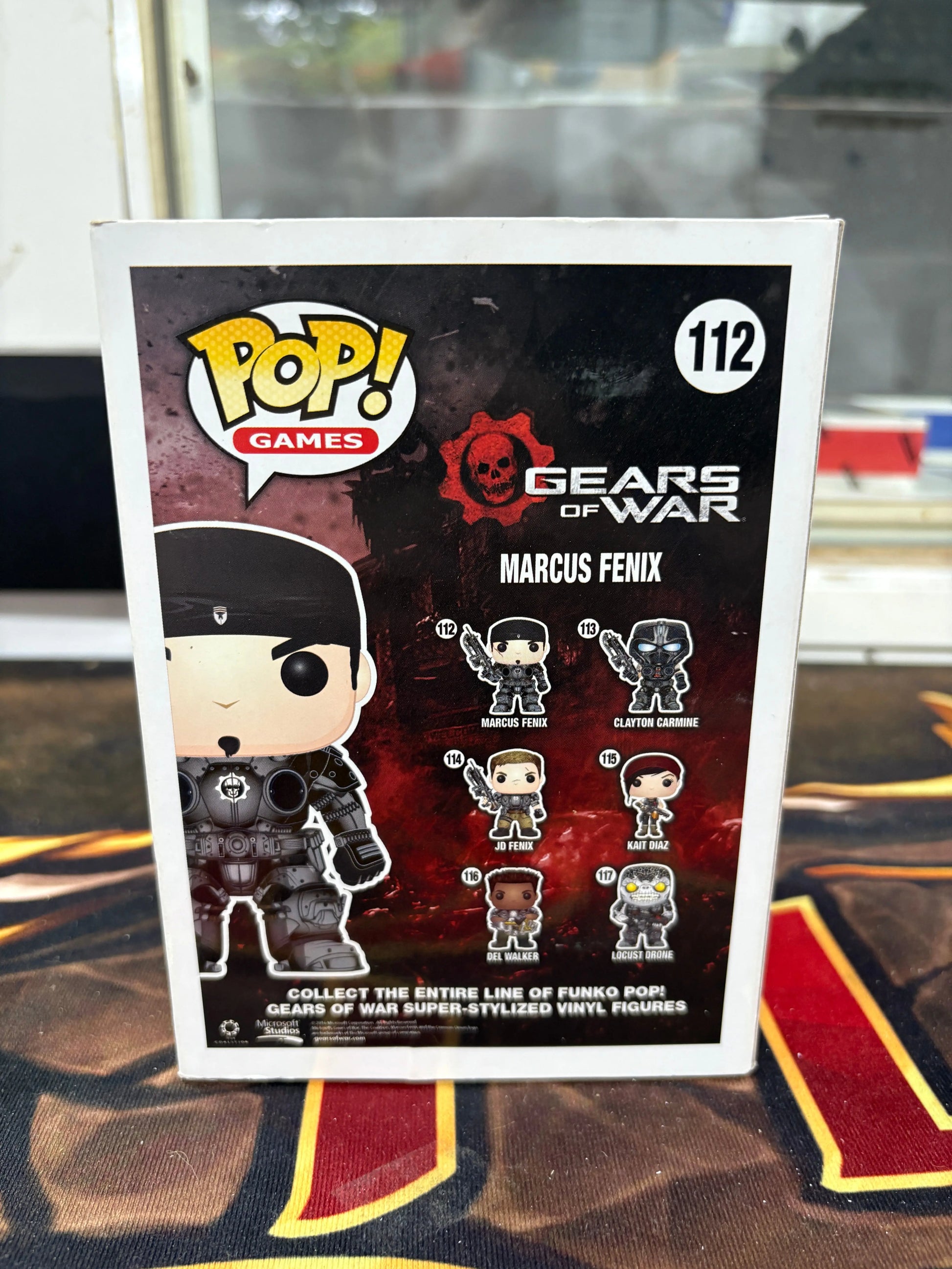 Funko Pop! Gears of War Marcus Fenix #112 FRENLY BRICKS - Open 7 Days