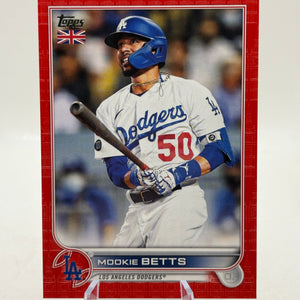 2022 Topps MLB - #141 Mookie Betts UK Edition Red /99