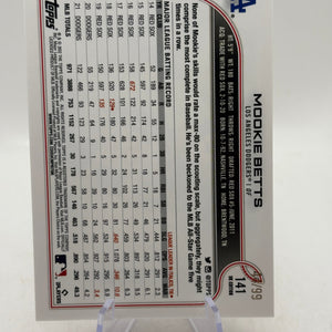 2022 Topps MLB - #141 Mookie Betts UK Edition Red /99