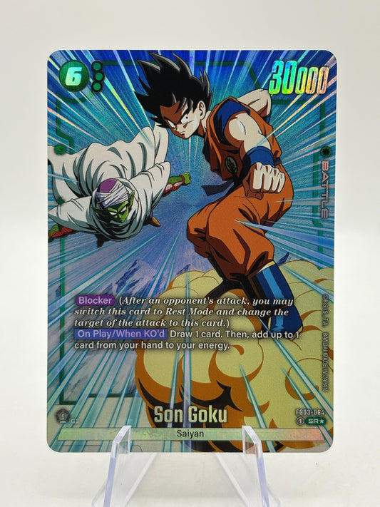 Dragon Ball Super Fusion World - Son Goku FB03-063 SR Alternate Art FRENLY BRICKS - Open 7 Days
