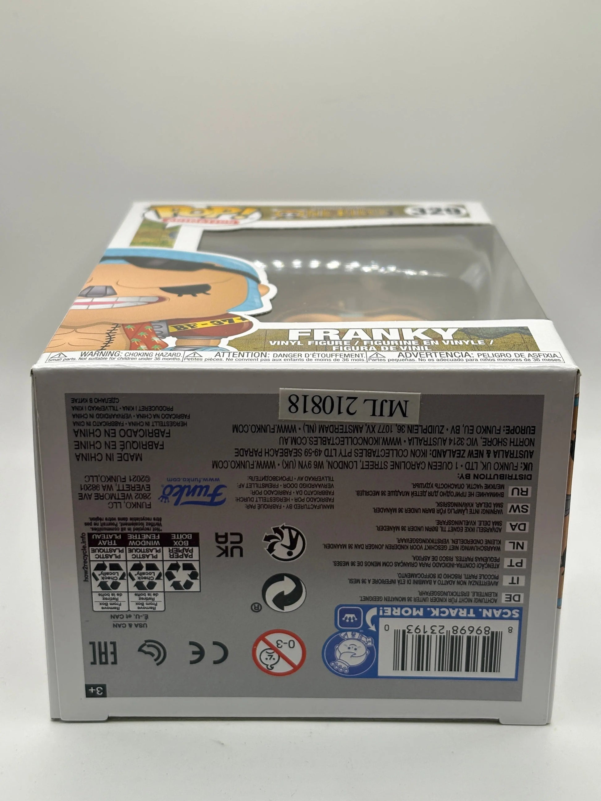 Funko POP! Animation One Piece #329 Franky BNIB FRENLY BRICKS - Open 7 Days