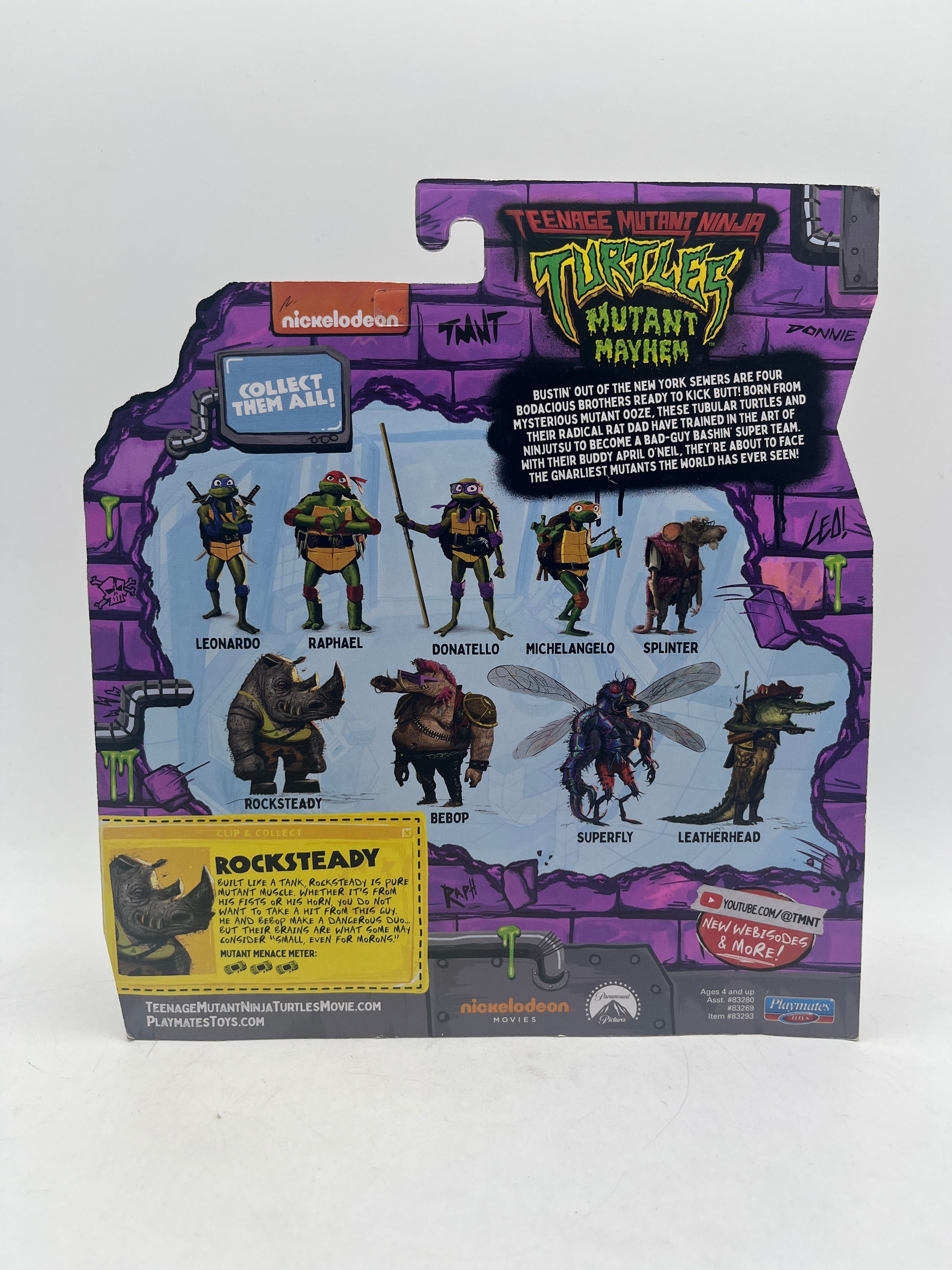 Rocksteady Teenage Mutant Ninja Turtles TMNT Mutant Mayhem FRENLY BRICKS - Open 7 Days