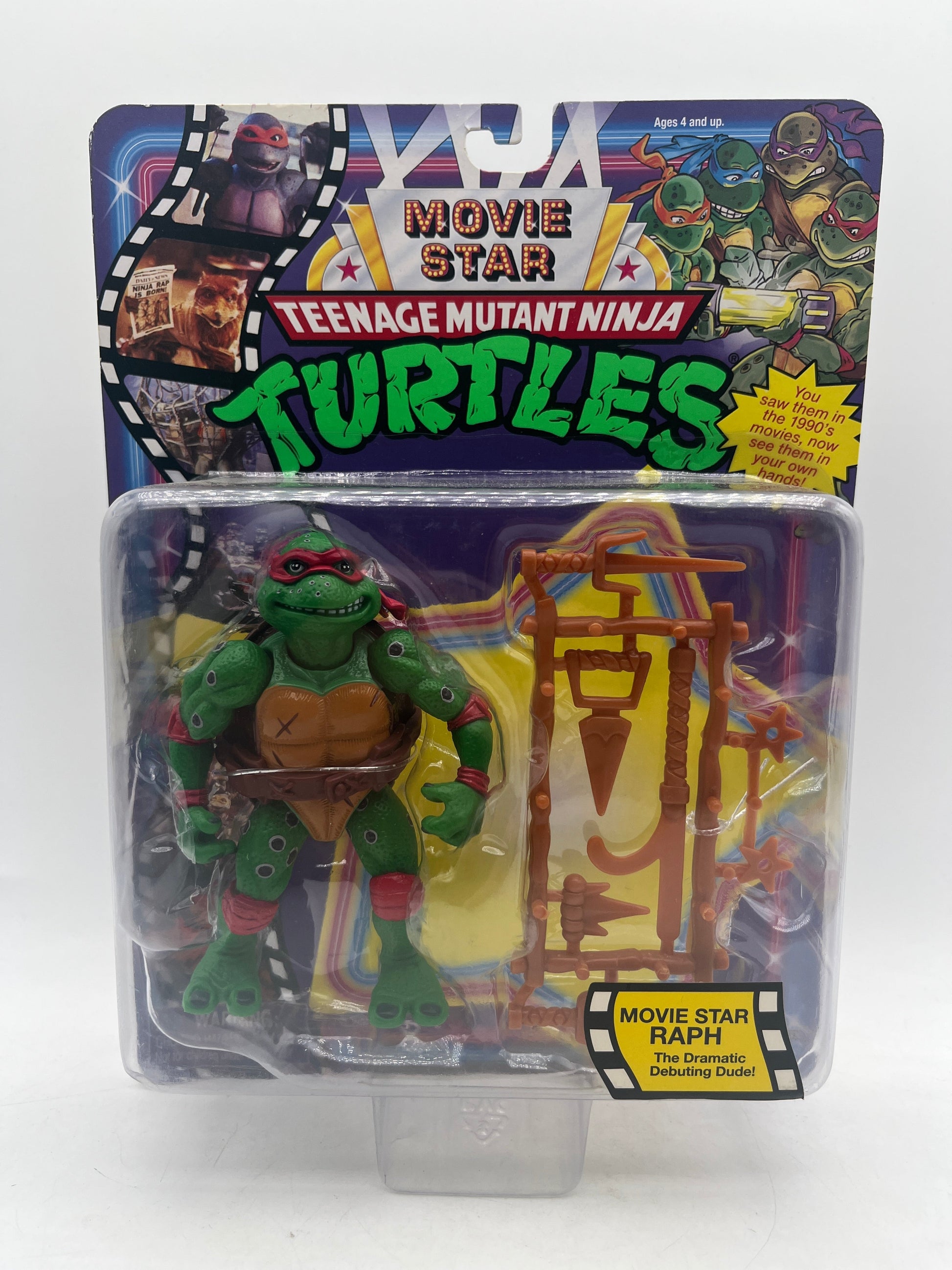 Teenage Mutant Ninja Turtles Playmates Movie Star Collection Raphael FRENLY BRICKS - Open 7 Days