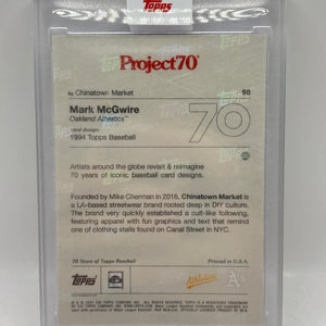 2021 Topps Project70 MLB - #96 Mark Mcgwire 1994 Chinatown Market