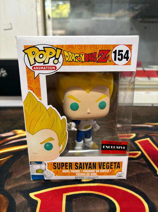 Funko POP! Animation Dragonball Z #154 Super Saiyan Vegeta AAA Exclusive FRENLY BRICKS - Open 7 Days