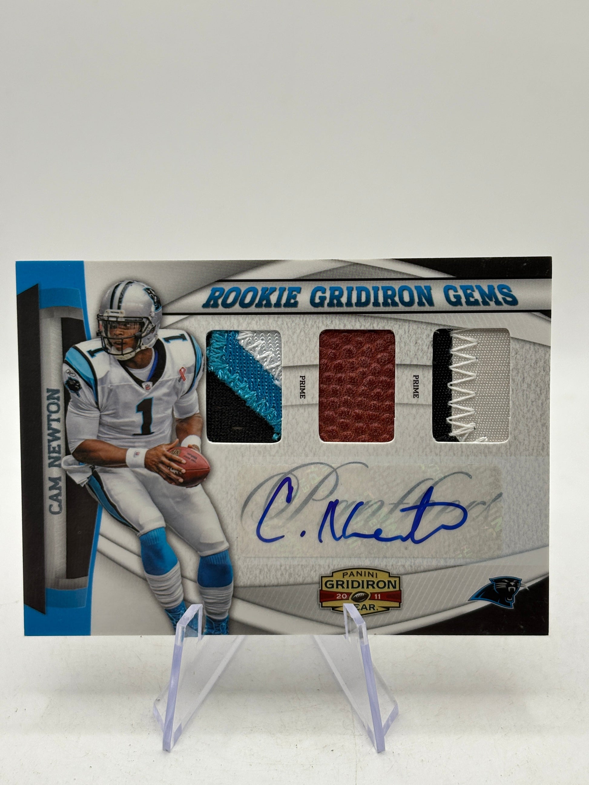 2011 Panini Gridiron Gear - Cam Newton Rookie Gridiron Gems 16/20 Auto