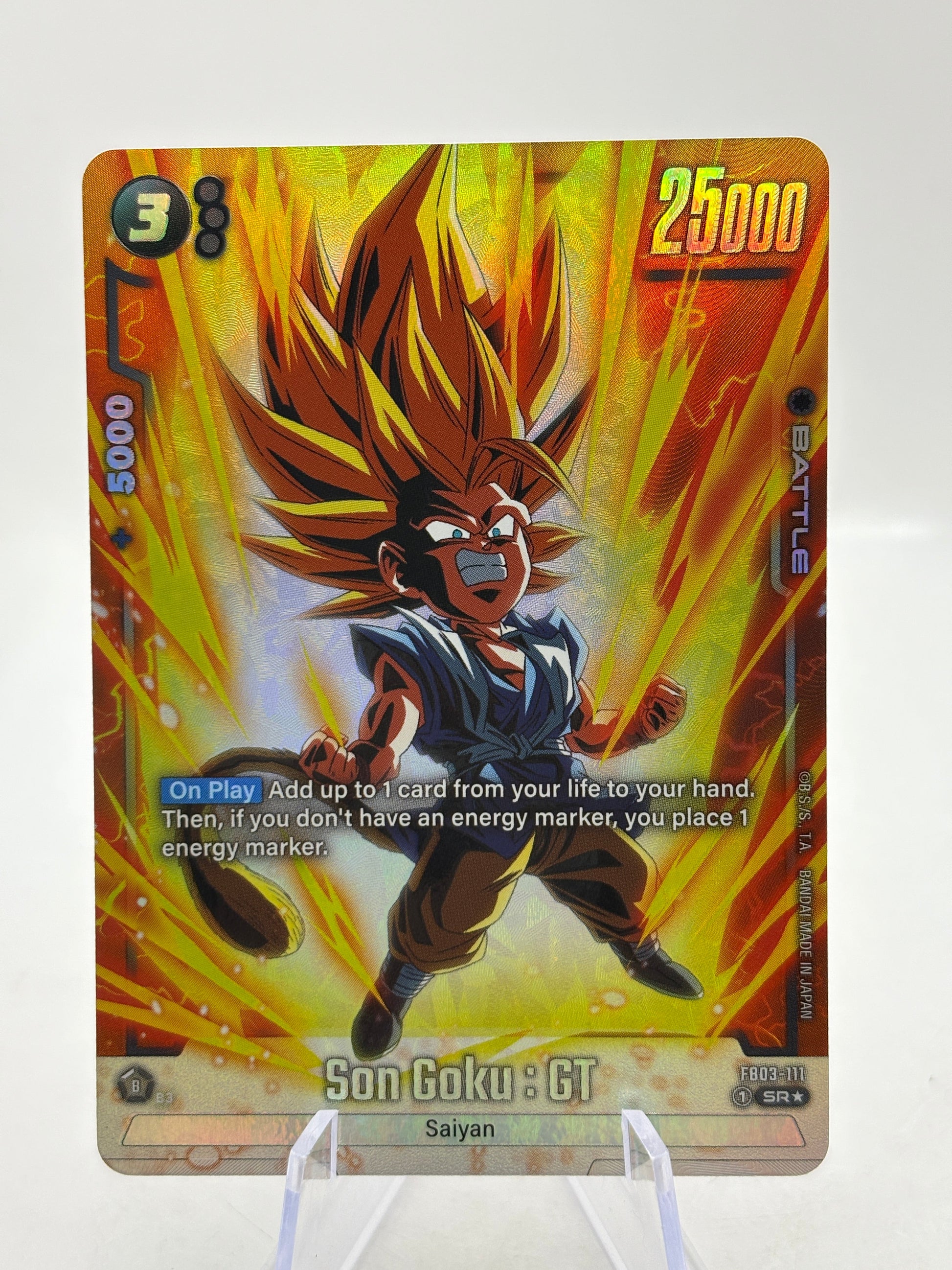 Dragon Ball Super Fusion World - Son Goku : GT FB03-111 SR Alternate Art FRENLY BRICKS - Open 7 Days