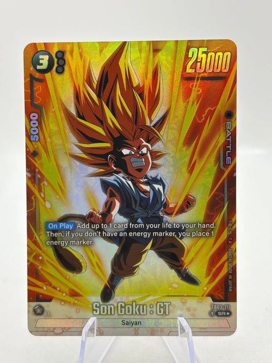 Dragon Ball Super Fusion World - Son Goku : GT FB03-111 SR Alternate Art FRENLY BRICKS - Open 7 Days
