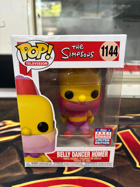 Funko Pop Vinyl - The Simpsons - Belly Dancer Homer #1144 2021 Summer FRENLY BRICKS - Open 7 Days