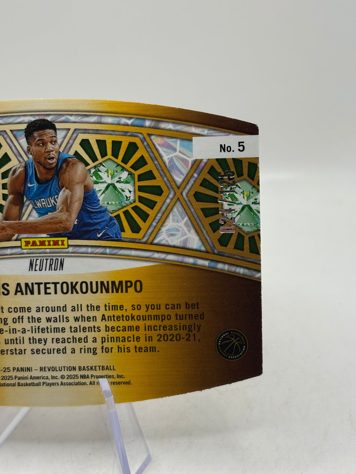 2024-25 Panini Revolution Basketball #5 Giannis Antetokounmpo /125 image 8