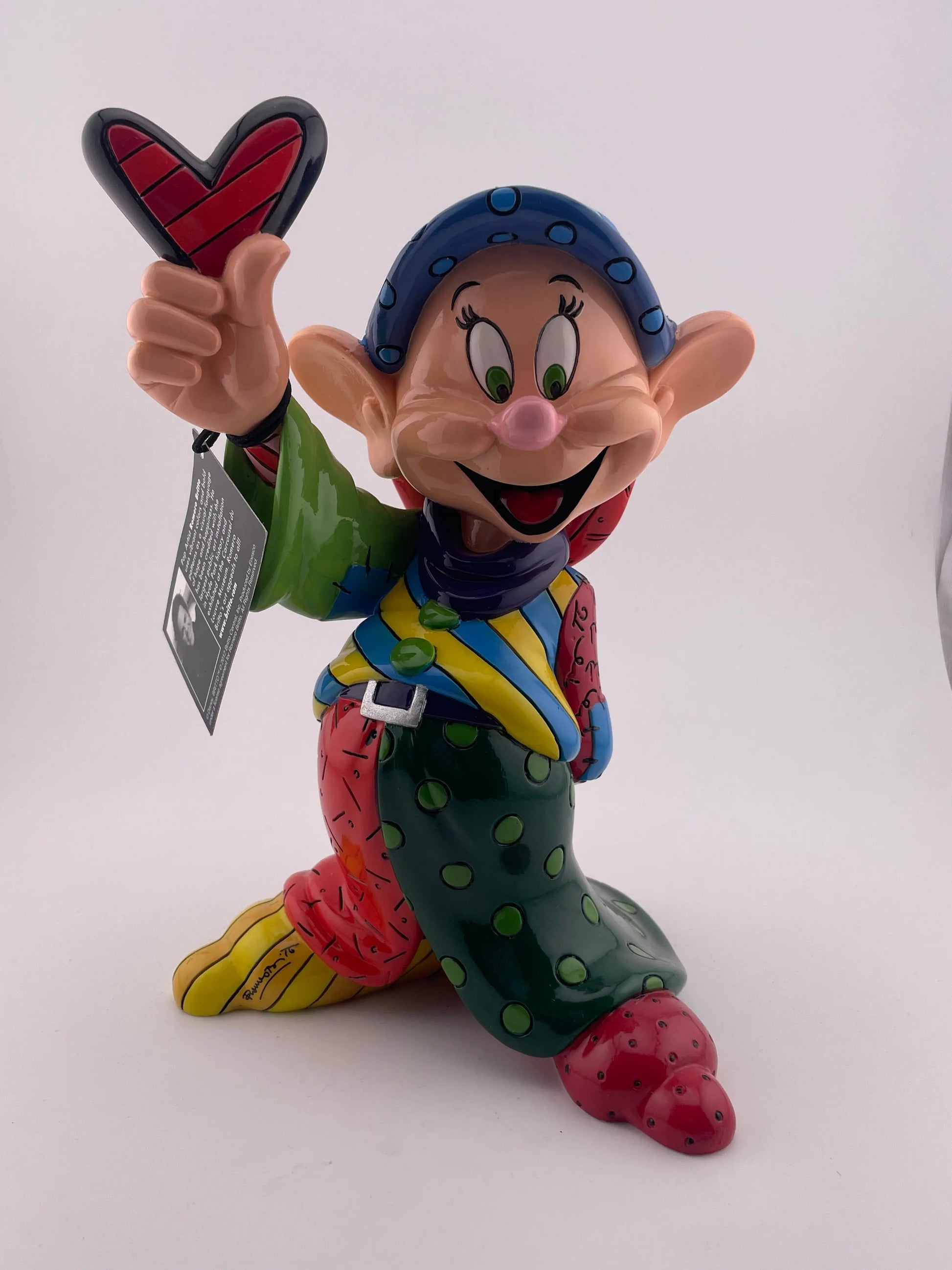 Disney Character Porcelain showcase Britto Large Dopey ex display +combinedshipping FRENLY BRICKS - Open 7 Days