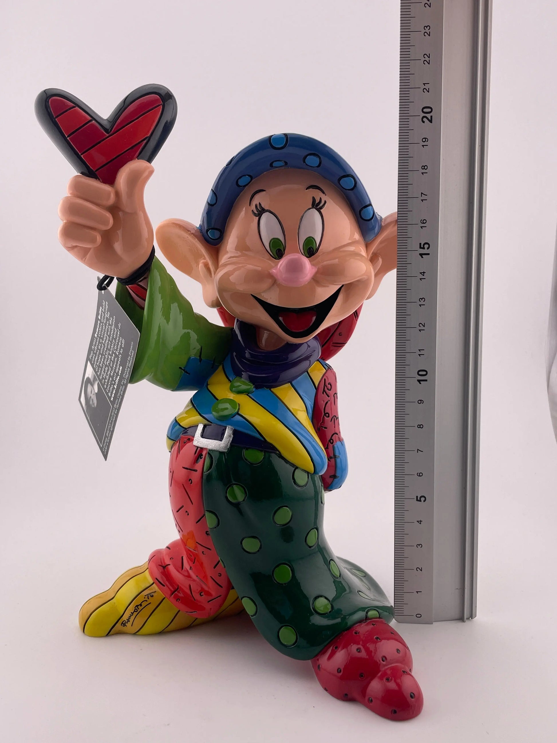 Disney Character Porcelain showcase Britto Large Dopey ex display +combinedshipping FRENLY BRICKS - Open 7 Days