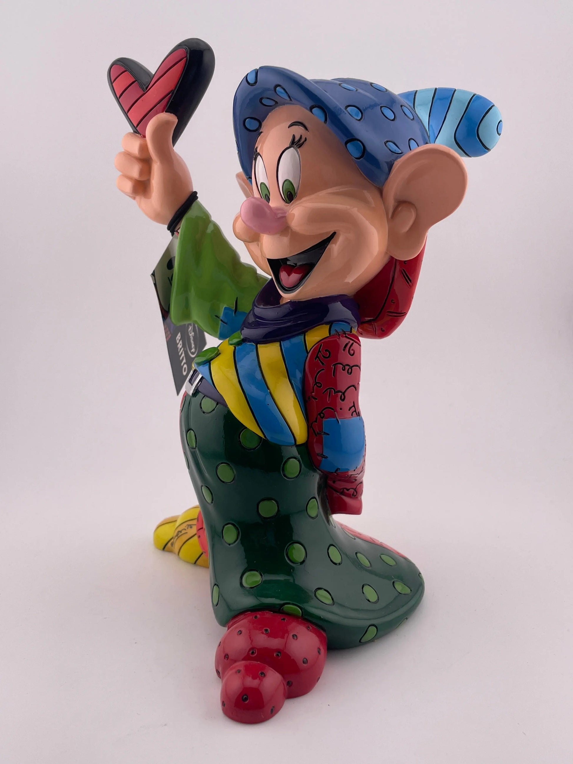 Disney Character Porcelain showcase Britto Large Dopey ex display +combinedshipping FRENLY BRICKS - Open 7 Days
