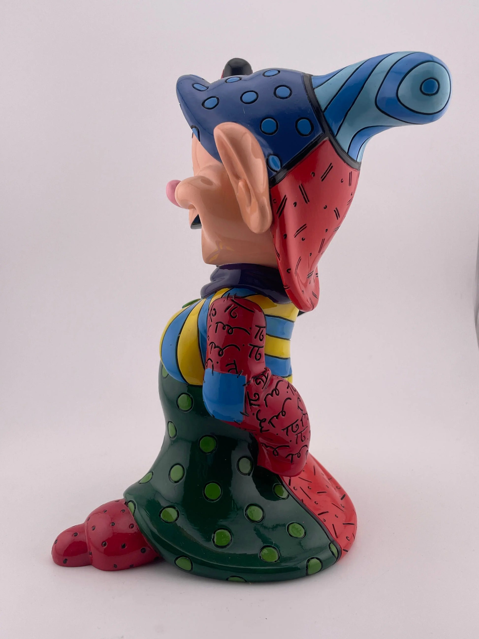 Disney Character Porcelain showcase Britto Large Dopey ex display +combinedshipping FRENLY BRICKS - Open 7 Days