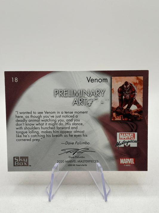2020 Marvel Masterpieces #18 Venom Preliminary Arts