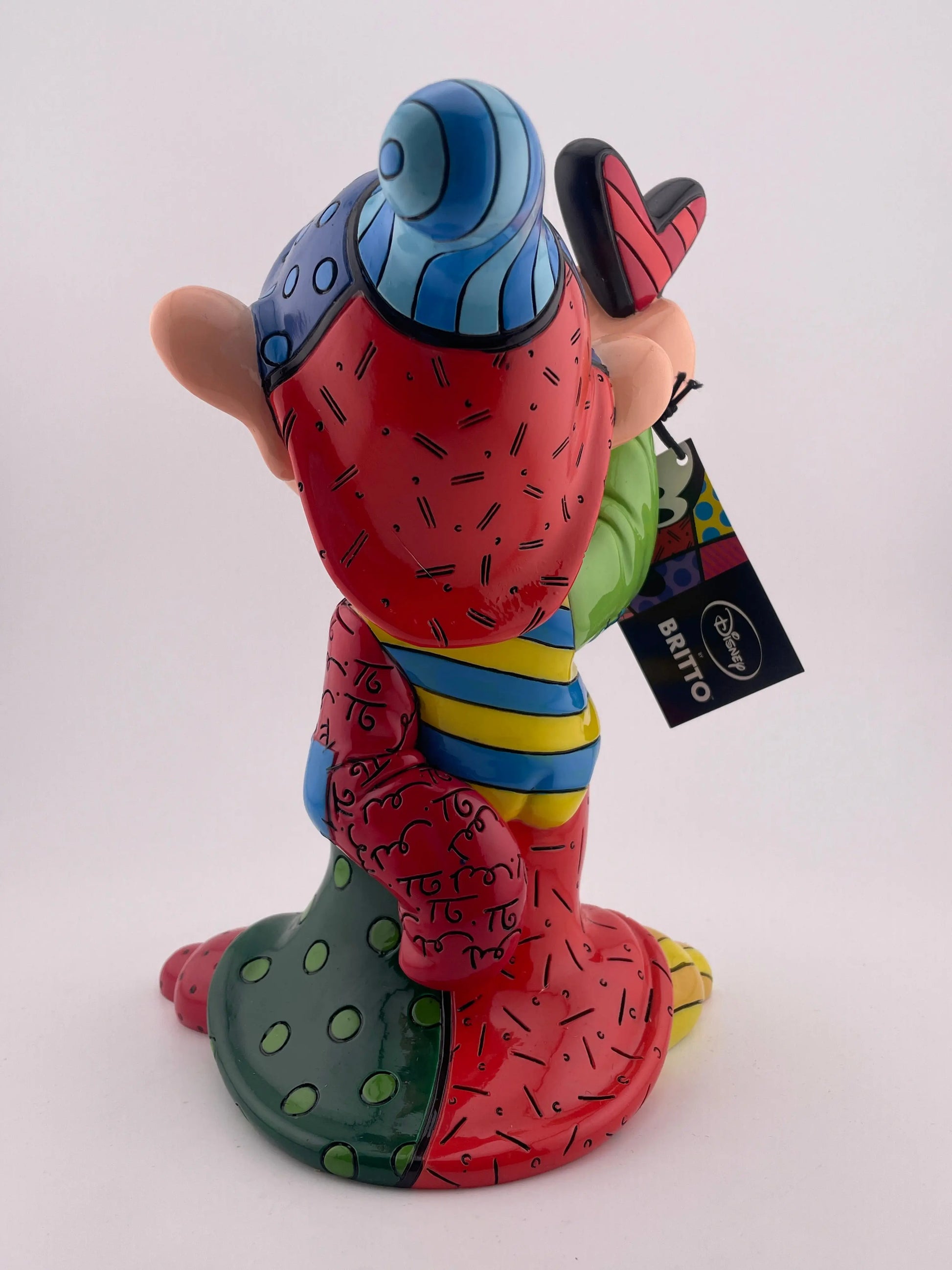 Disney Character Porcelain showcase Britto Large Dopey ex display +combinedshipping FRENLY BRICKS - Open 7 Days