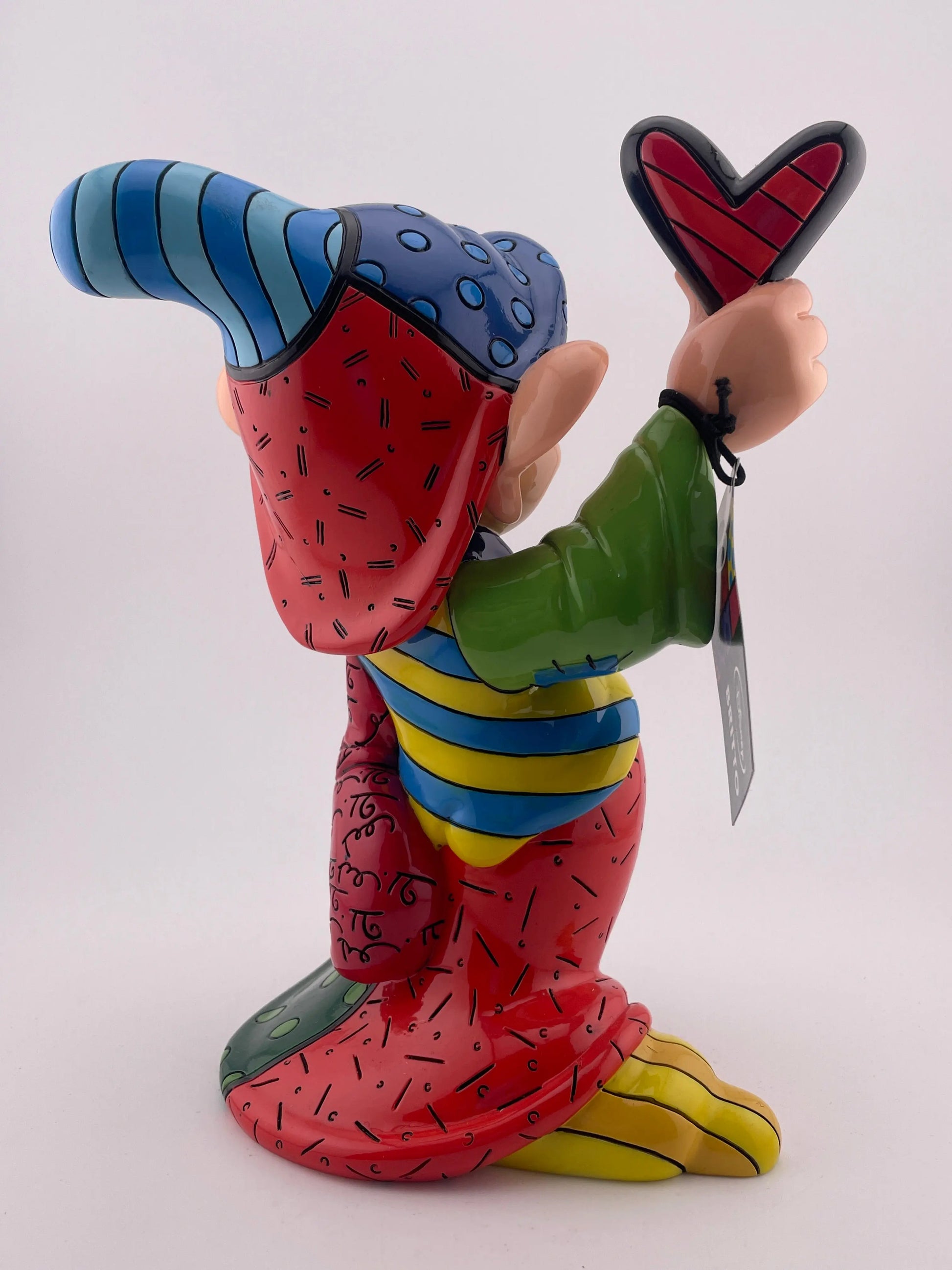 Disney Character Porcelain showcase Britto Large Dopey ex display +combinedshipping FRENLY BRICKS - Open 7 Days