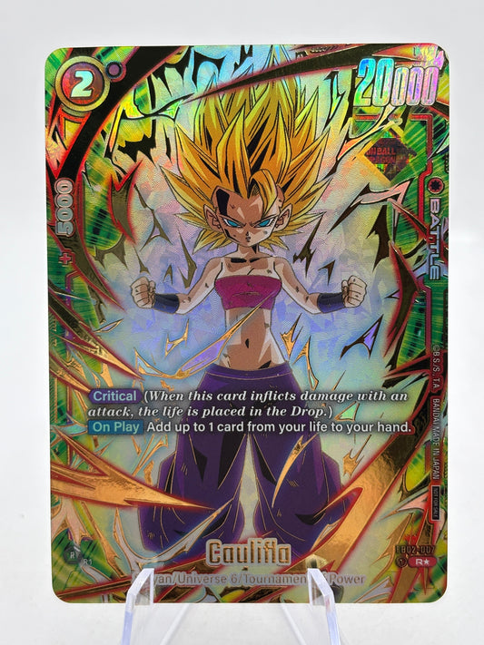Dragon Ball Super Fusion World - Caulifla FB02-007 Rare Alt Art Ultimate Battle FRENLY BRICKS - Open 7 Days