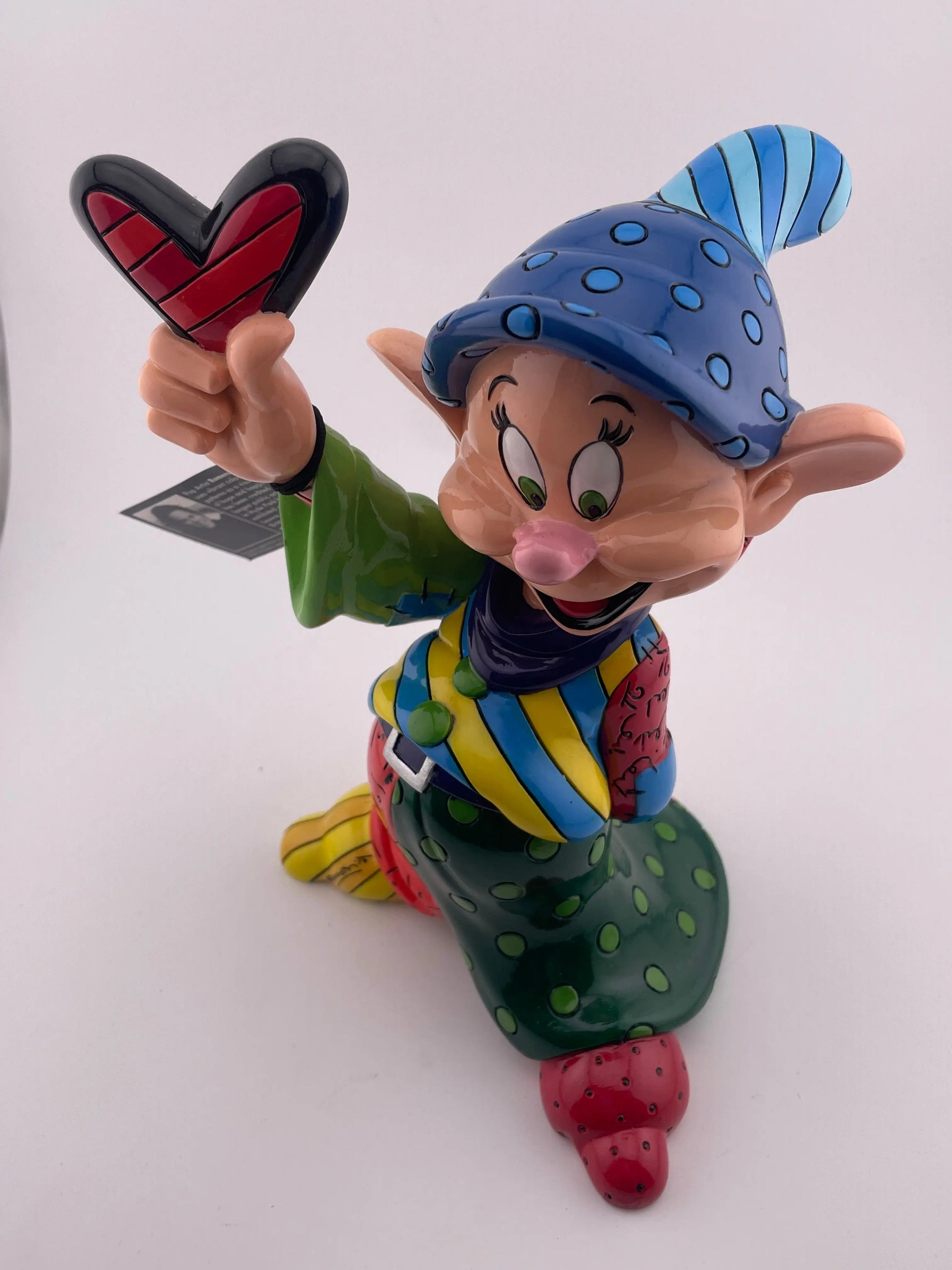 Disney Character Porcelain showcase Britto Large Dopey ex display +combinedshipping FRENLY BRICKS - Open 7 Days
