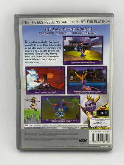 Sony Playstation 2 - Spyro Enter The Dragonfly Video Game Platinum with Manual FRENLY BRICKS - Open 7 Days