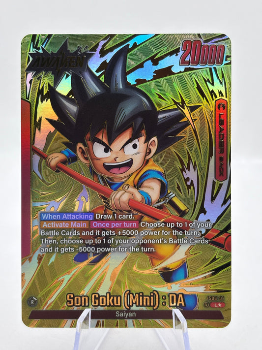 Dragon Ball Super Fusion World - Son Goku (Mini) : DA FS06-01 Leader Alt Art FRENLY BRICKS - Open 7 Days