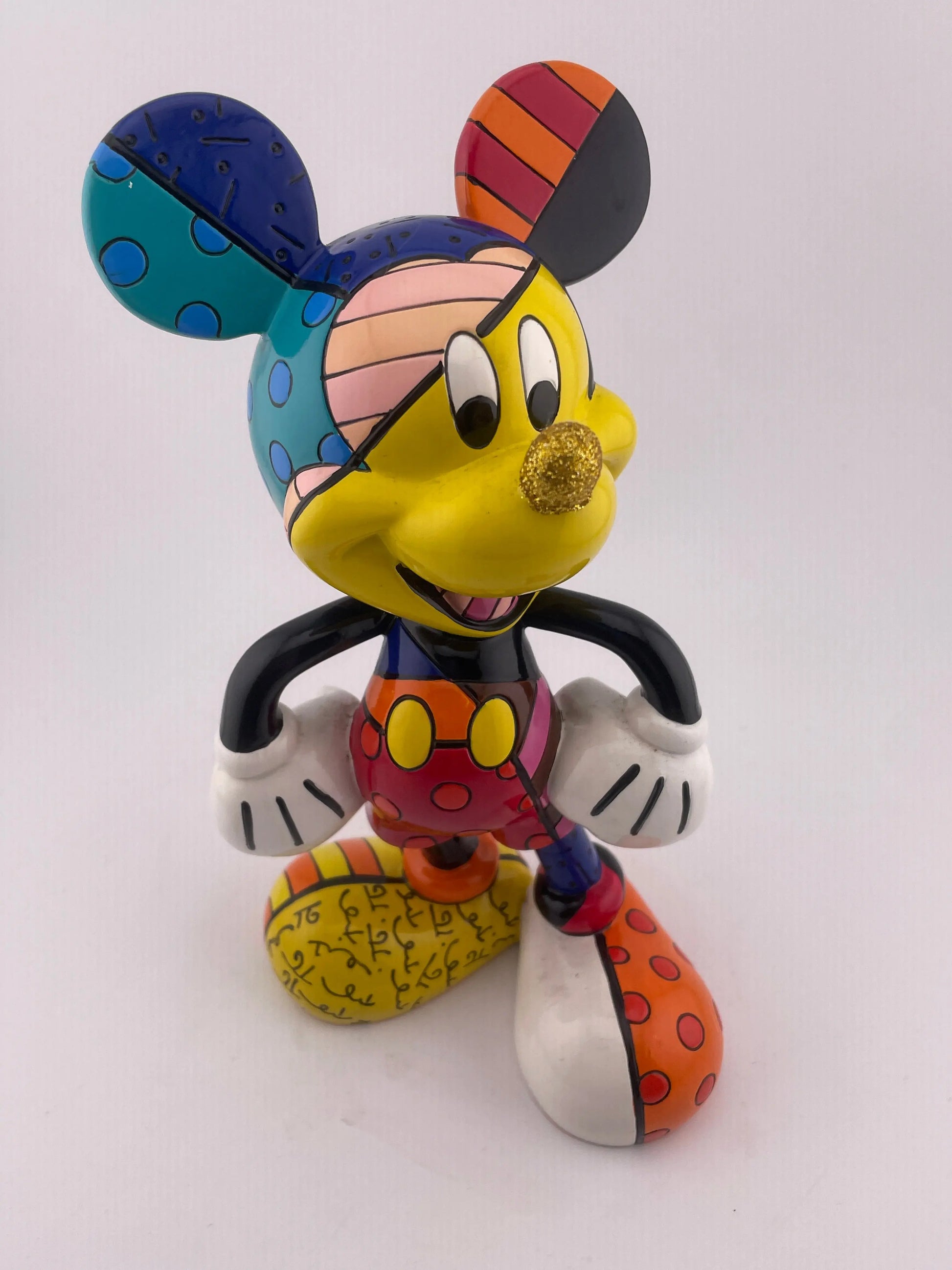 Disney Character Porcelain showcase Britto Large Mickey Figure ex display FRENLY BRICKS - Open 7 Days